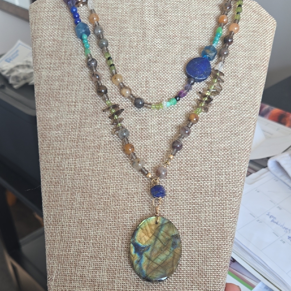 Vintage Long Beaded Necklace